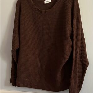 Brown Women's Crew Neck Sweater